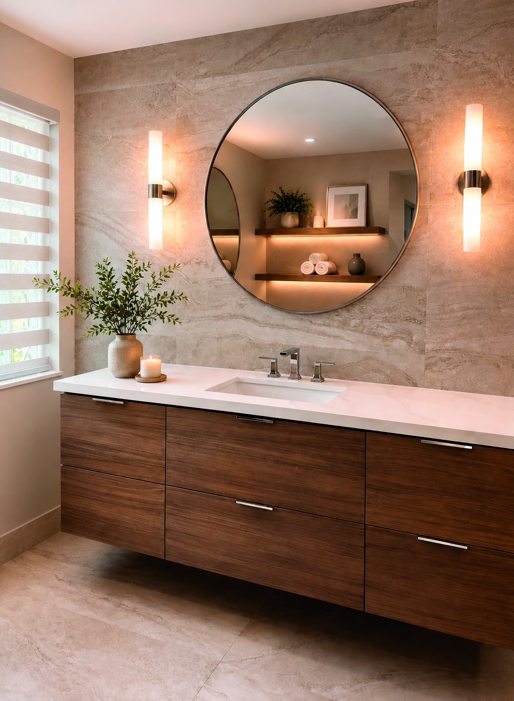 Spa bathroom design by Ana Freitas Art & Design