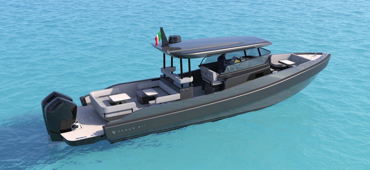 Tykun XII 12.9m luxury chase boat world debut at Monaco Yacht Show 2026