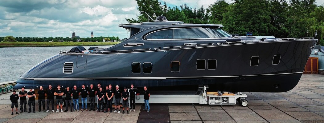 Zeelander 8, the fastest ever 24m Zeelander, at Monaco Yacht Show 2026