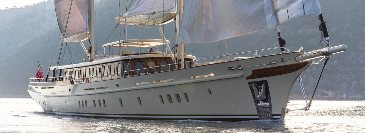 Ares Yachts 62m Simena hybrid-powered sailing superyacht at Monaco Yacht Show 2026