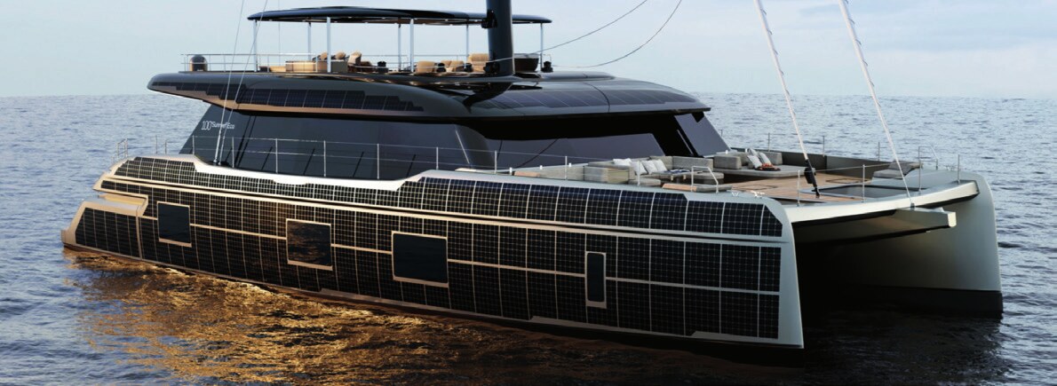 Sunreef 100 Eco world premiere solar-powered catamaran at Monaco Yacht Show 2026