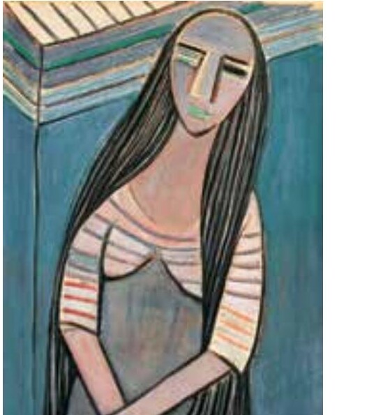 Wifredo Lam, Woman with Long Hair, 1938