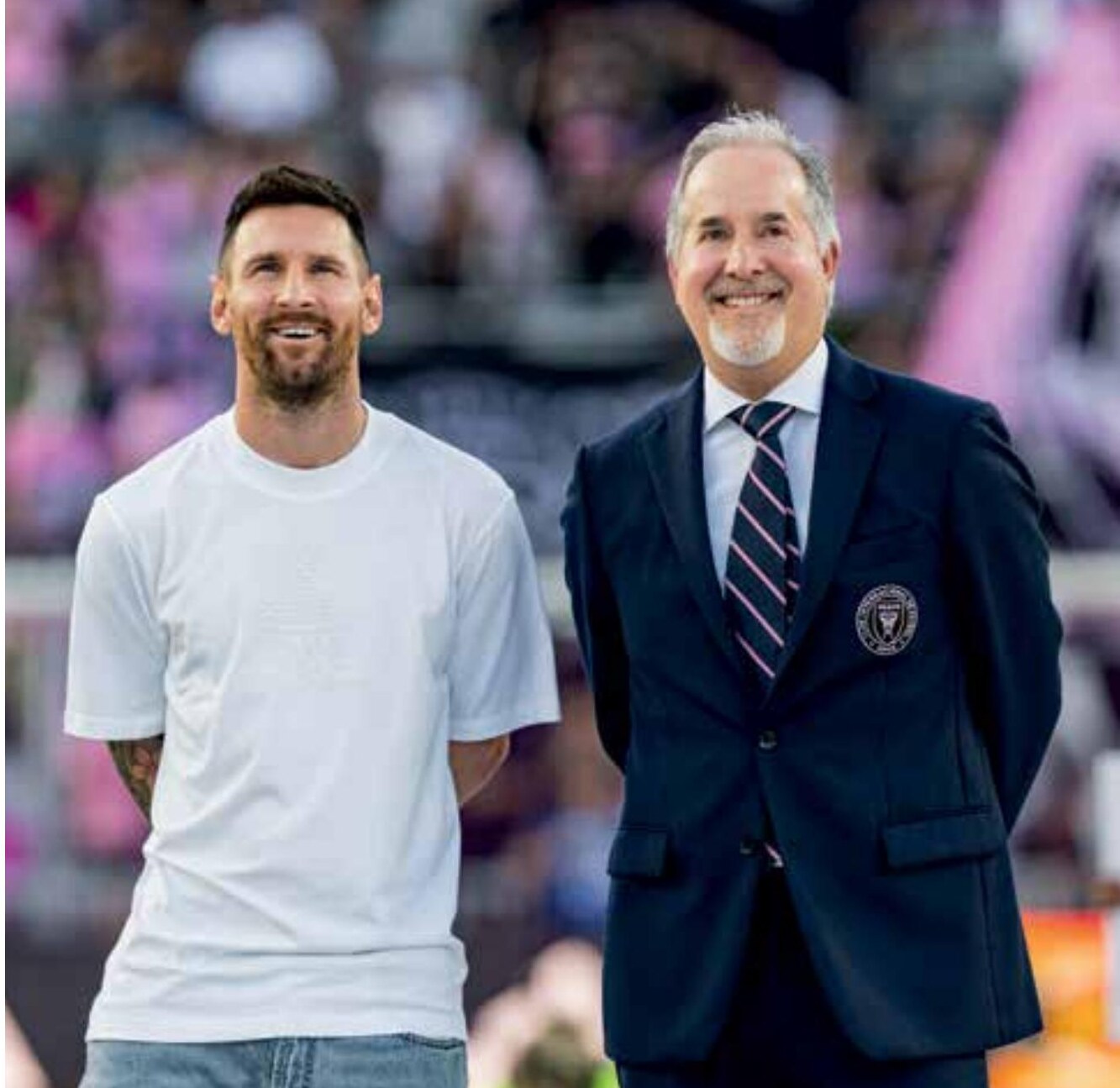 Jorge Mas con Lionel Messi
