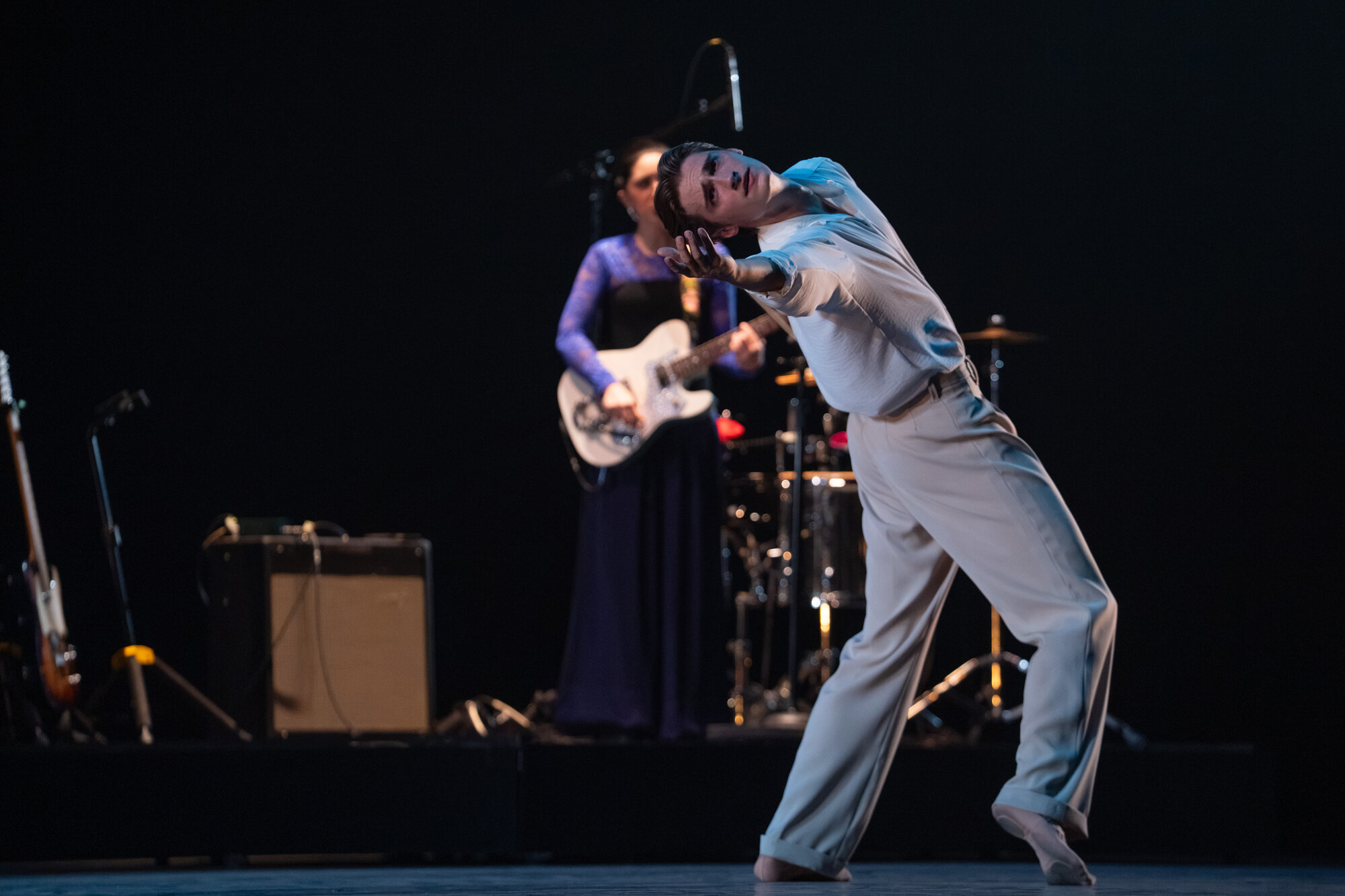 Cameron Catazaro and Emily Estefan in Push the Buttons of the Civilized