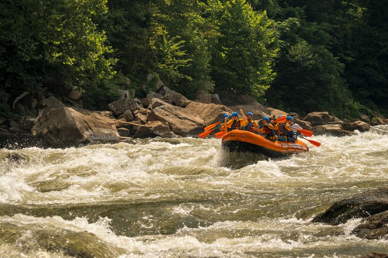 Whitewater rafting in West Virginia