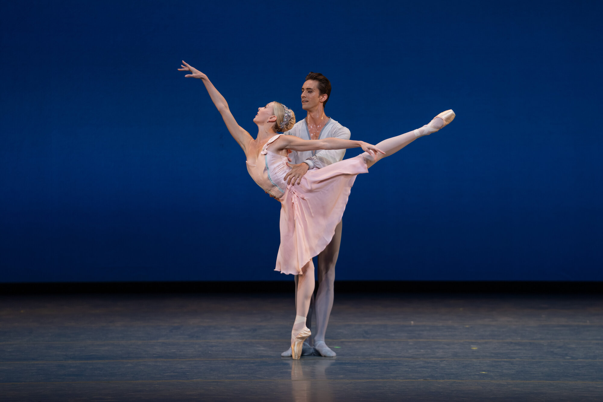 Dawn Atkins and Stanislav Olshanskyi in Allegro Brillante © George Balanchine Trust