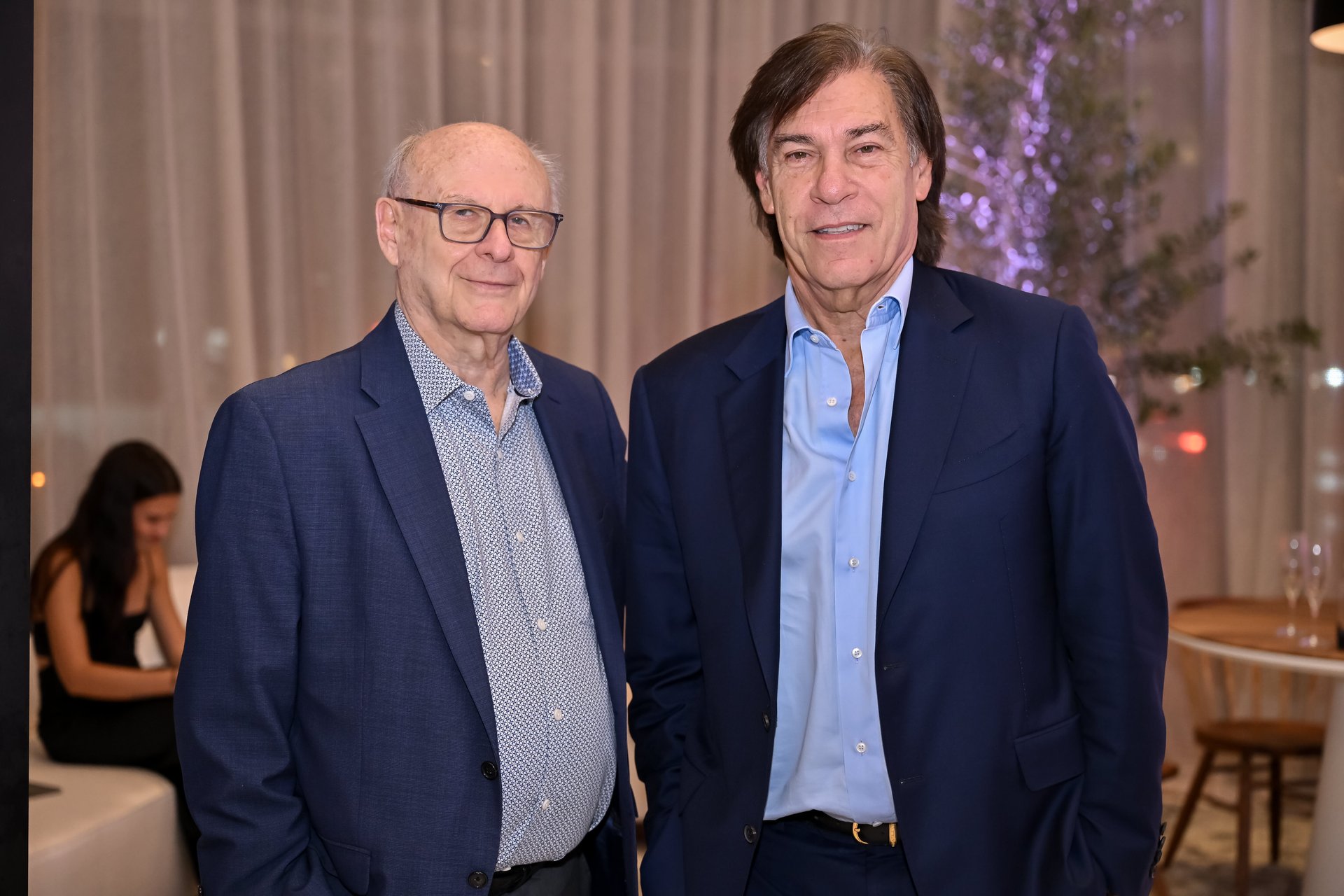 Eli Klinger and Edgardo Defortuna at the RGS Europe Coral Gables opening
