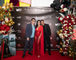 Lucho Borrego, Scarlet Ortiz y Yul Bürkle en la alfombra roja. Lucho Borrego, Scarlet Ortiz y Yul Bürkle en la alfombra roja.