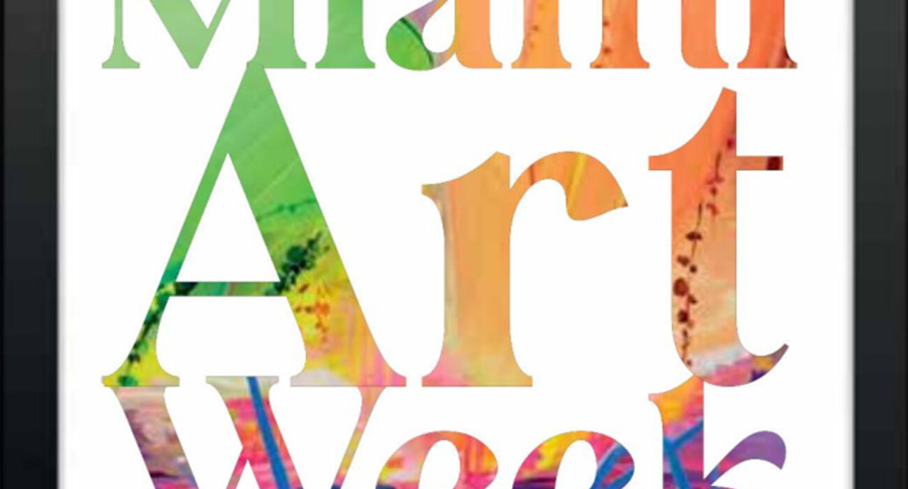 Colorful logo for Miami Art Week event.