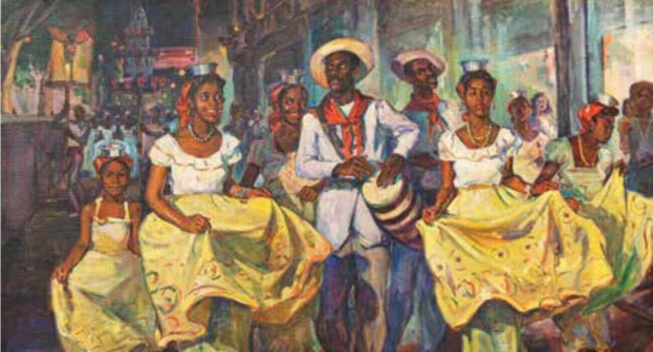 Oscar Garcia Rivera - Comparse - ca 1940 - oil on canvas
